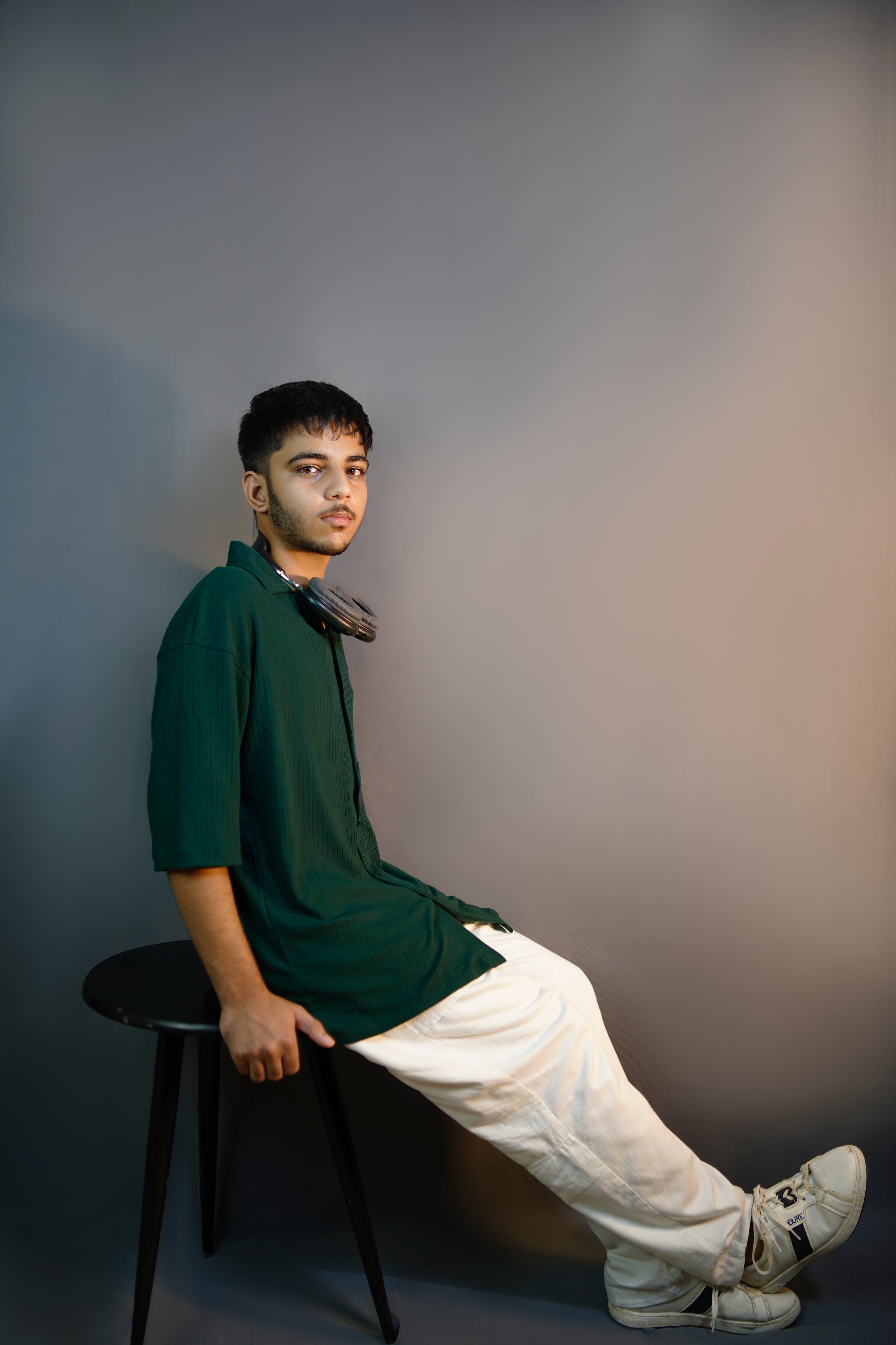 CASTLETON GREEN OVERSIZED CUBAN COLLAR SHIRT