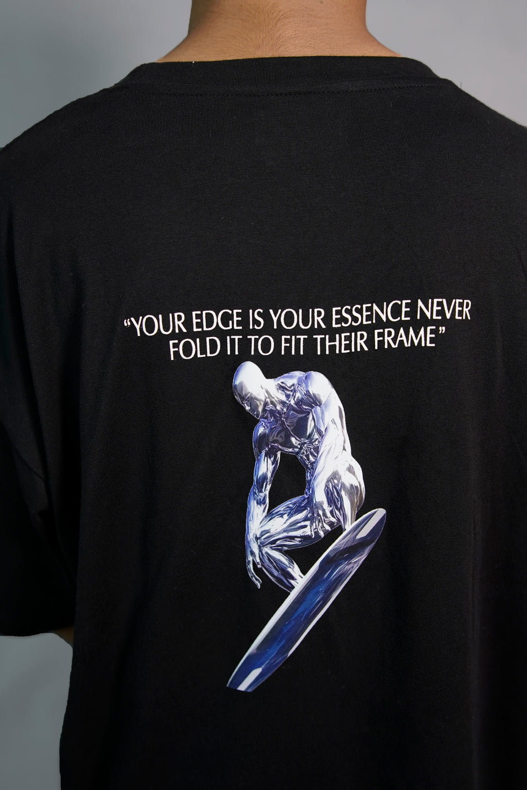 UNISEX OVERSIZED BLACK TEE